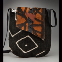 Mud Cloth Messenger Bag Black — Luangisa African Gallery