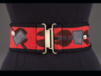 Red Mudcloth Belt Red Mudcloth Belt